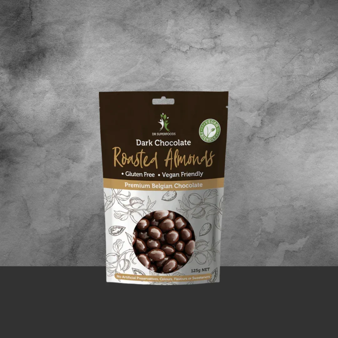 Dr Superfoods Organic Chocolate Coated Roasted Almonds 125g - Image 2
