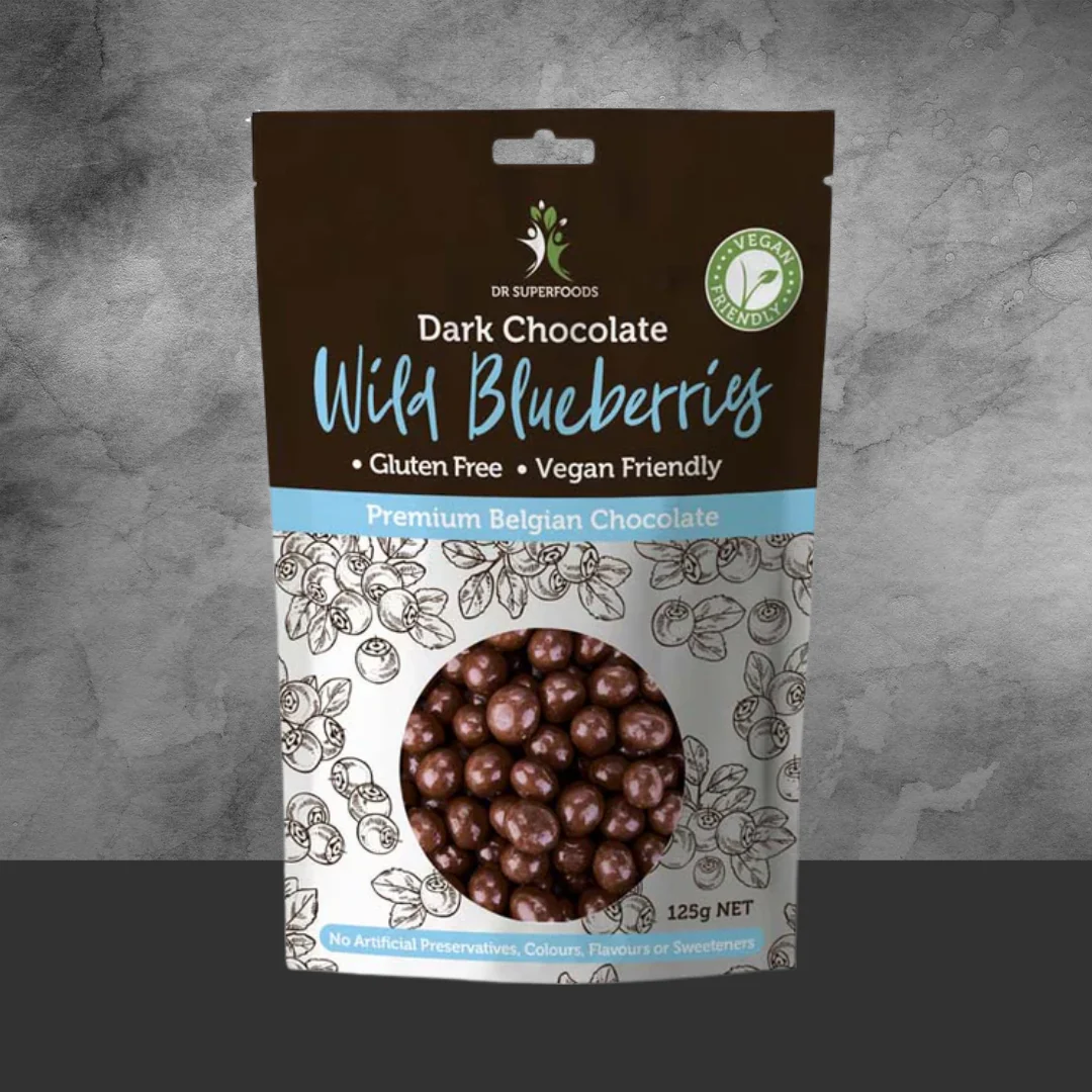 Dr Superfoods Organic Chocolate Coated Wild Blueberrie - Image 2
