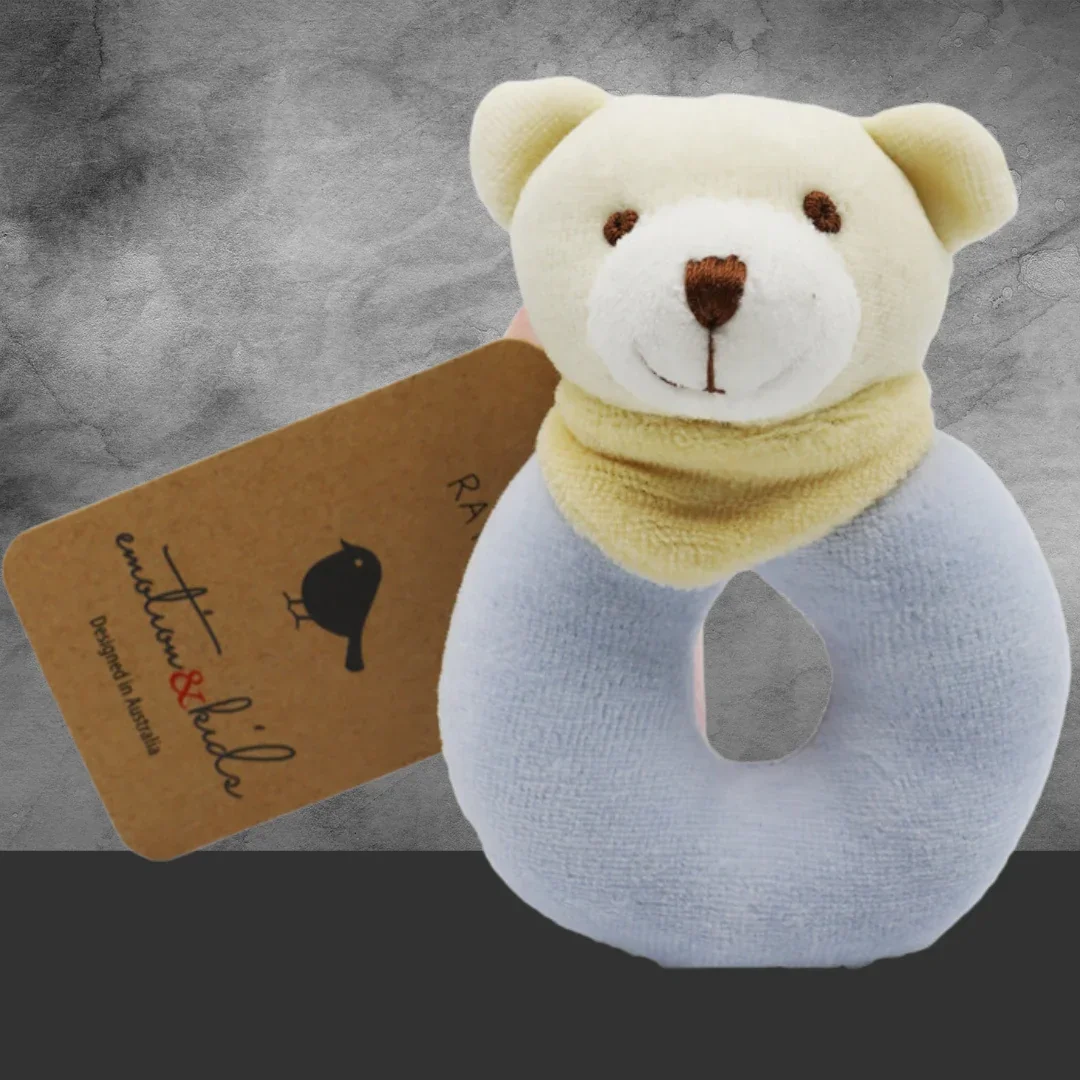 Emotion & Kids Blue Bear Rattle - Image 2