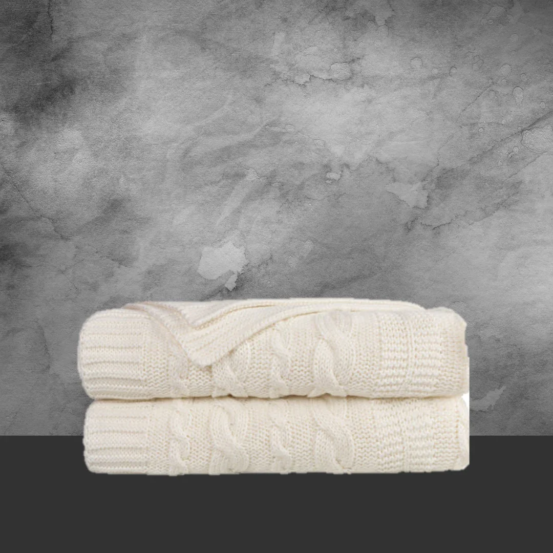 Emotion & Kids Cream Lace Knit Bassinet Blanket - Image 2