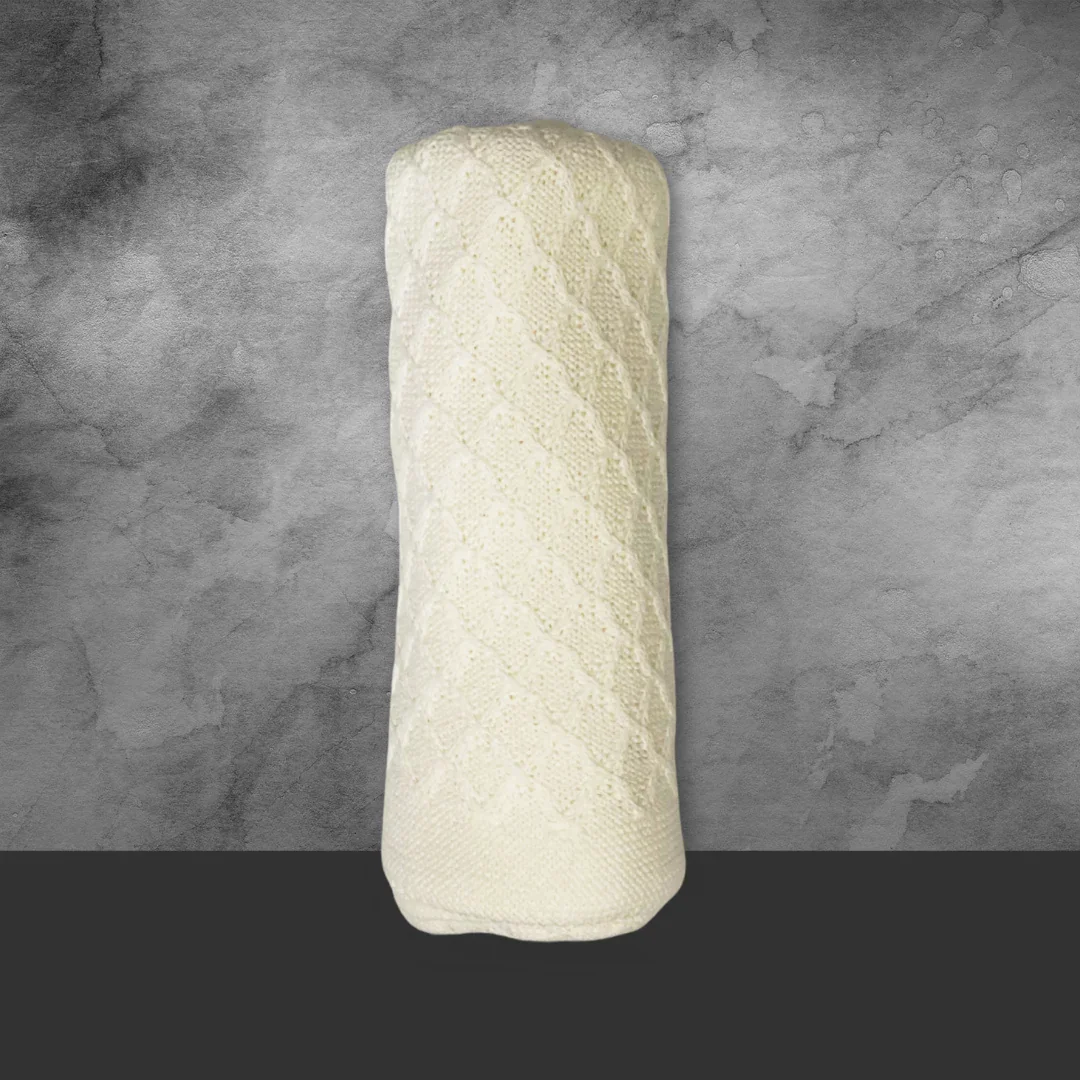 Emotion & Kids Cream Lace Knit Bassinet Blanket - Image 2