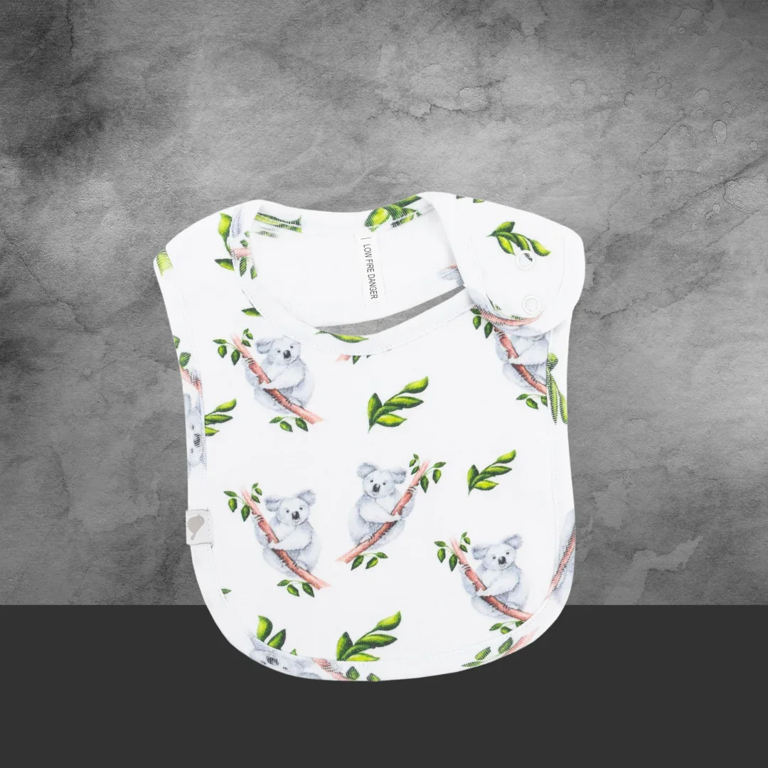 Emotion & Kids Koala Organic Cotton Bib - Image 2