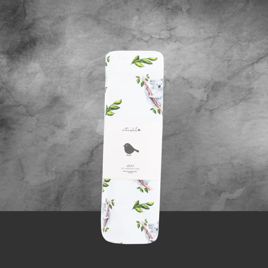 Emotion & Kids Koala Organic Cotton Wrap 100 x 100 cm - Image 2