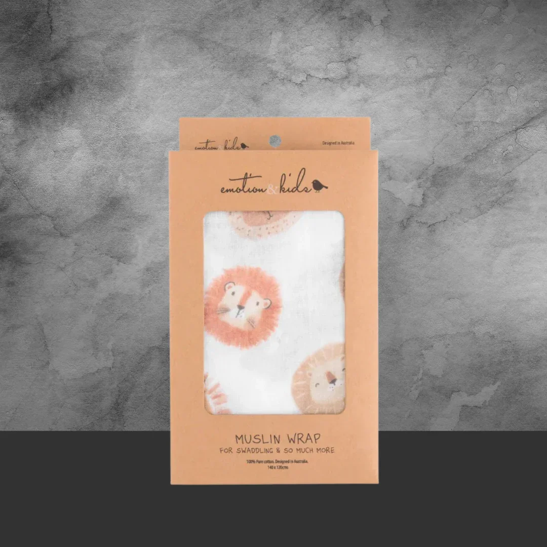 Emotion & Kids Lions Muslin Wrap - Image 2