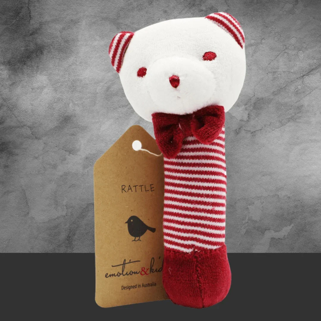 Emotion & Kids Red Bear Rattle - Image 2