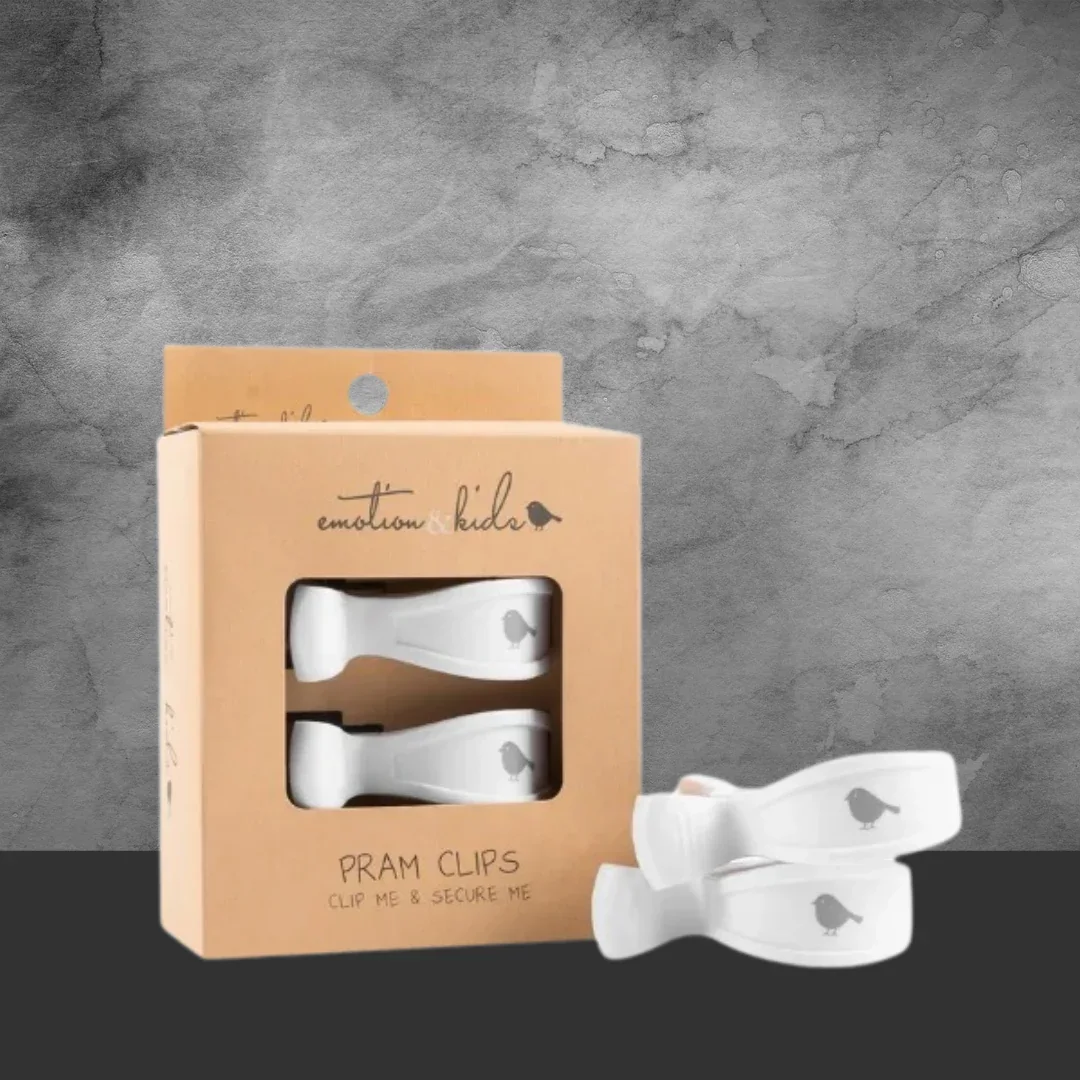 Emotion & Kids White Pram Clips - Image 2