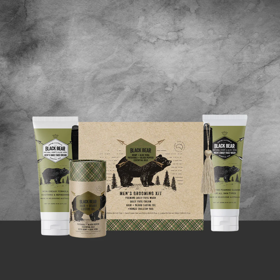 Empire Australia Black Bear Hemp & Aloe Body Care Gift Set - Image 2
