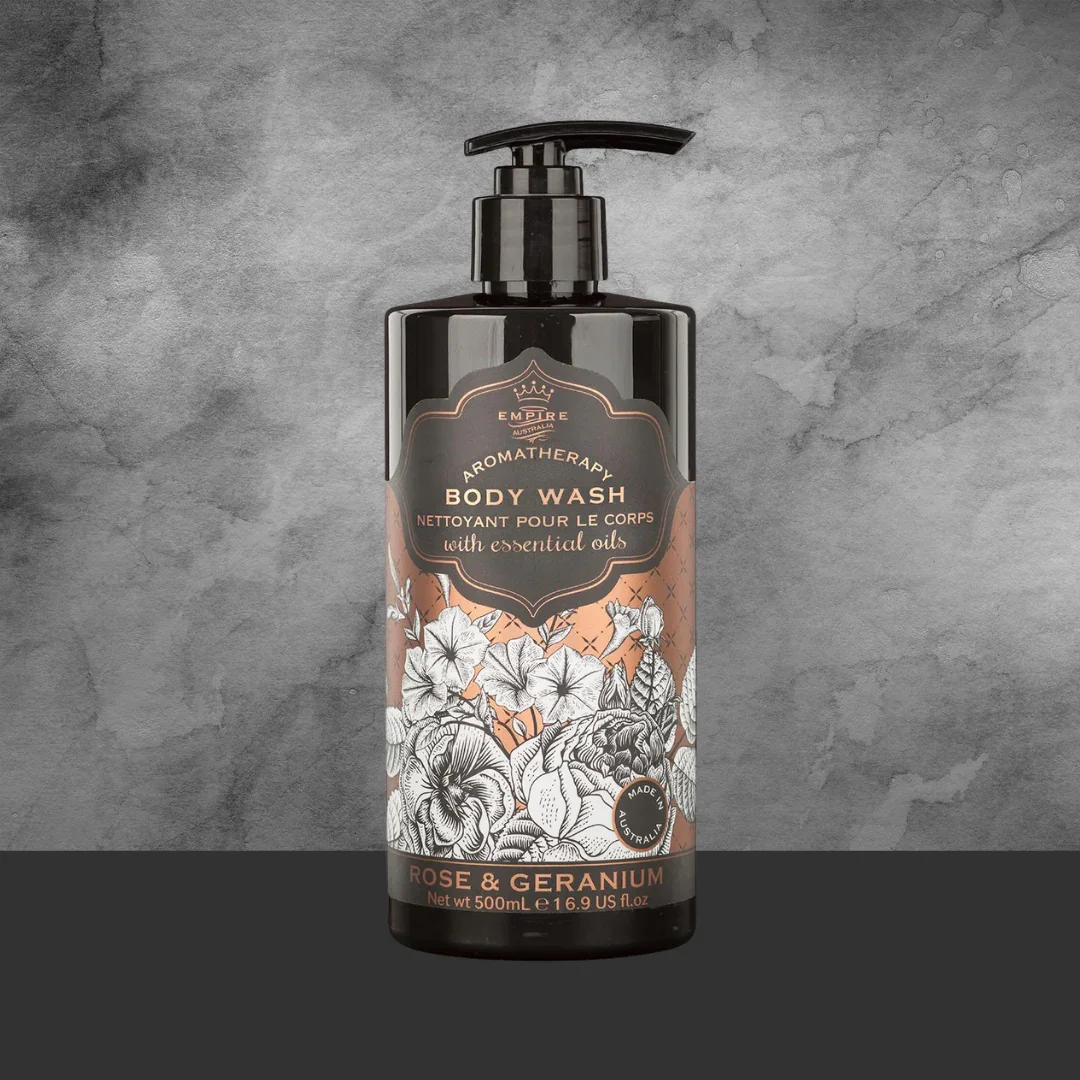 Empire Australia Botanicals Rose & Geranium Body Wash 500ml - Image 2