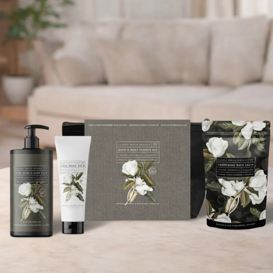Empire Australia Classic White Floral Bath And Body Pamper Set
