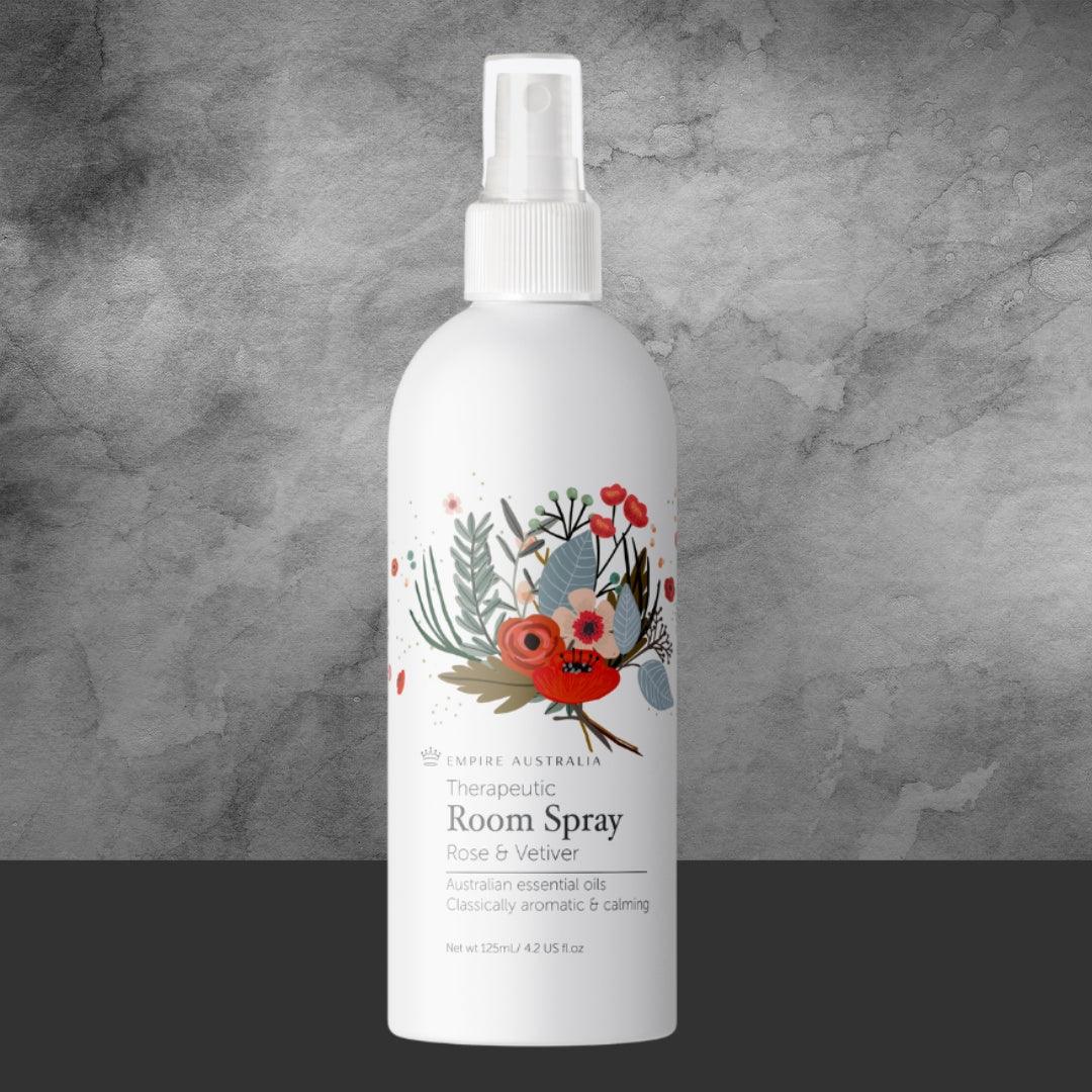 EMPIRE AUSTRALIA THERAPITIC ROOM SPARAY ROSE & VETIVER 125ML - Image 2