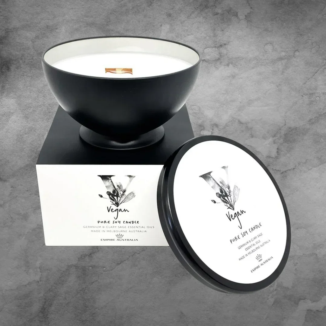 Empire Australia Vegan Geranium & Clary Sage Soy Candle - Image 2