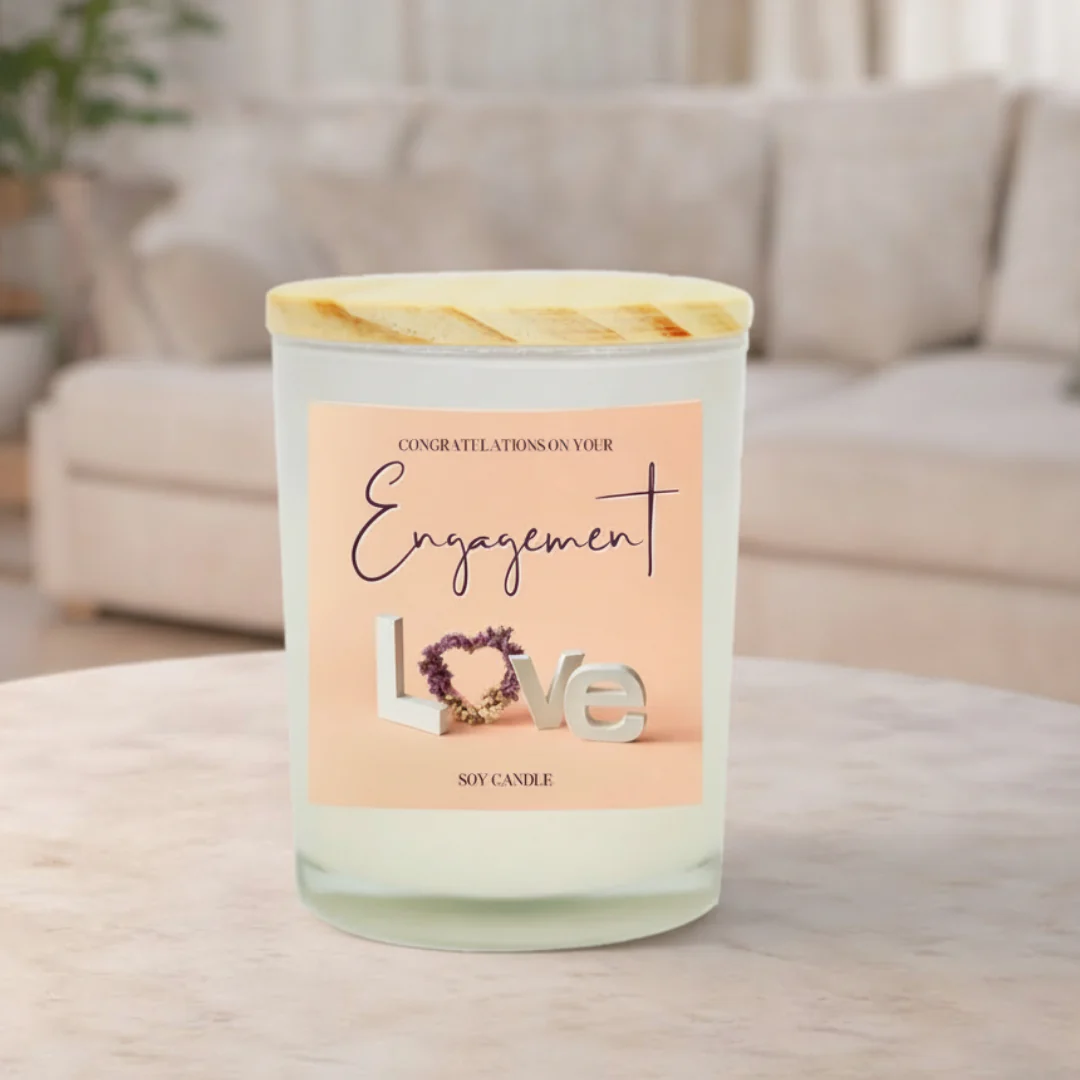 Engagement Congratulations Soy Candle