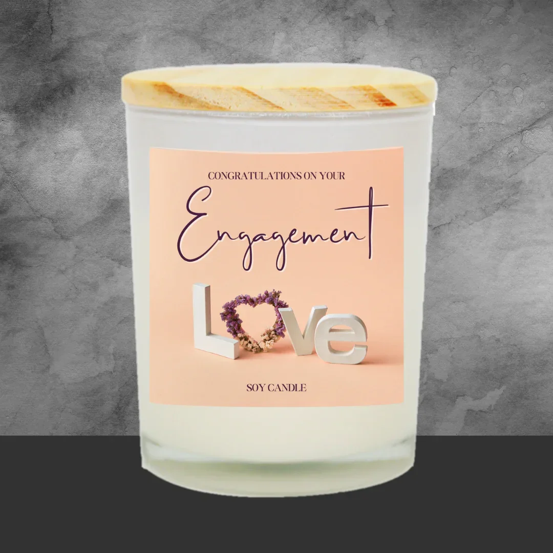 Engagement Congratulations Soy Candle - Image 2