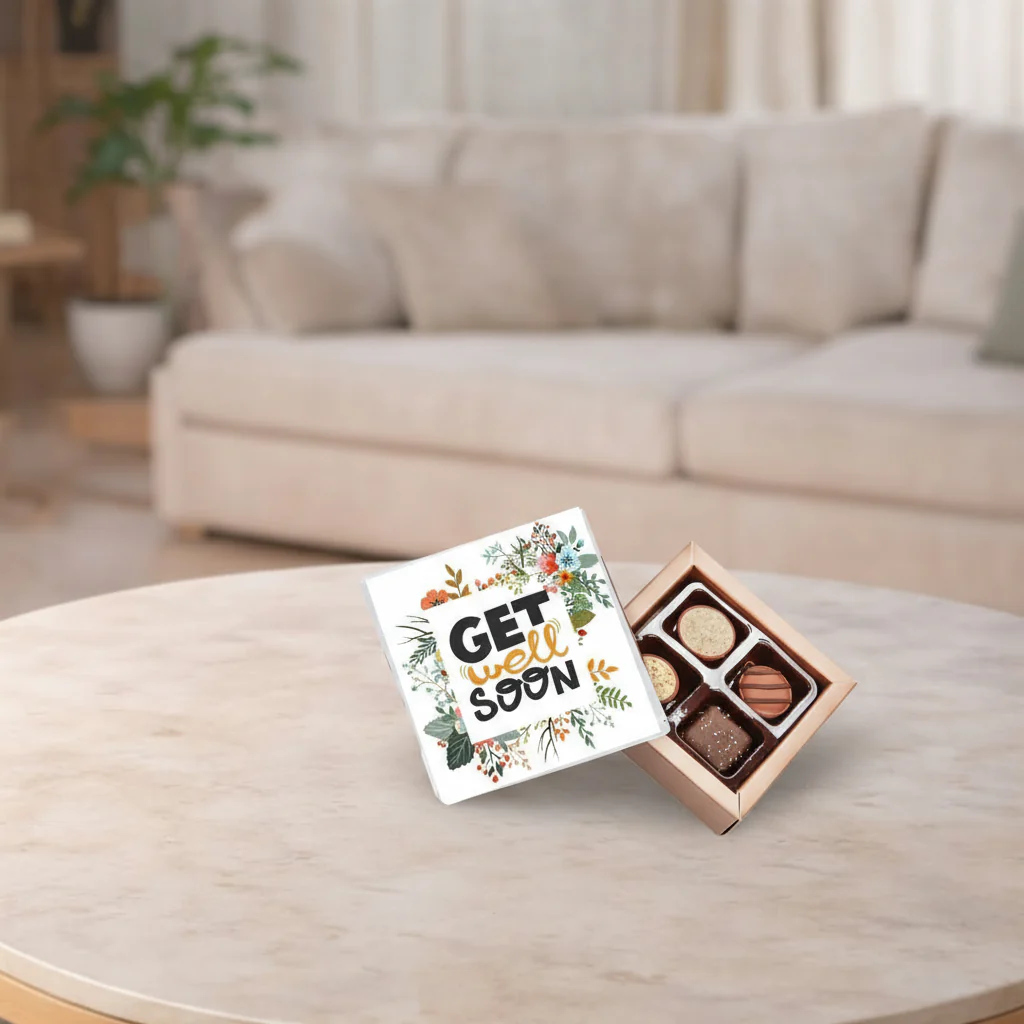 Floral Get Well Pure Indulgence Choc Box 40g