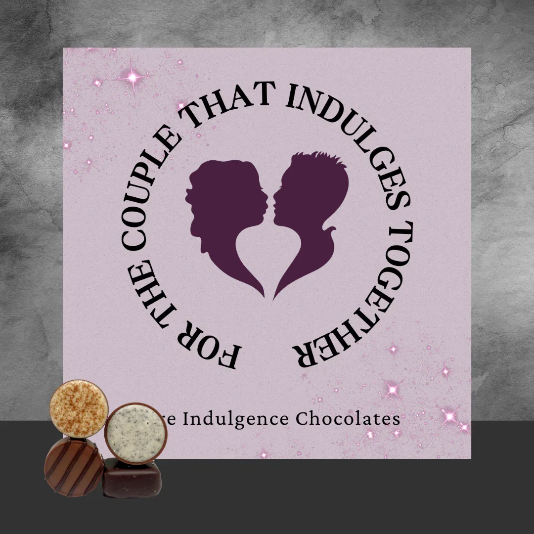 For The Couple that Indulges Together' Chocolate Box 40g - Image 2