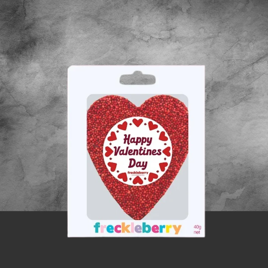 Freckleberry Valentine's Day Chocolate Freckle Heart 40g - Image 2