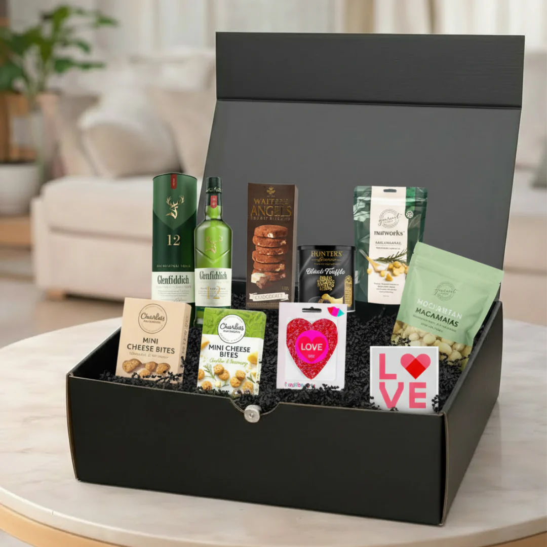 Glenfiddich Whisky & Snacks Valentines Hamper - Image 3