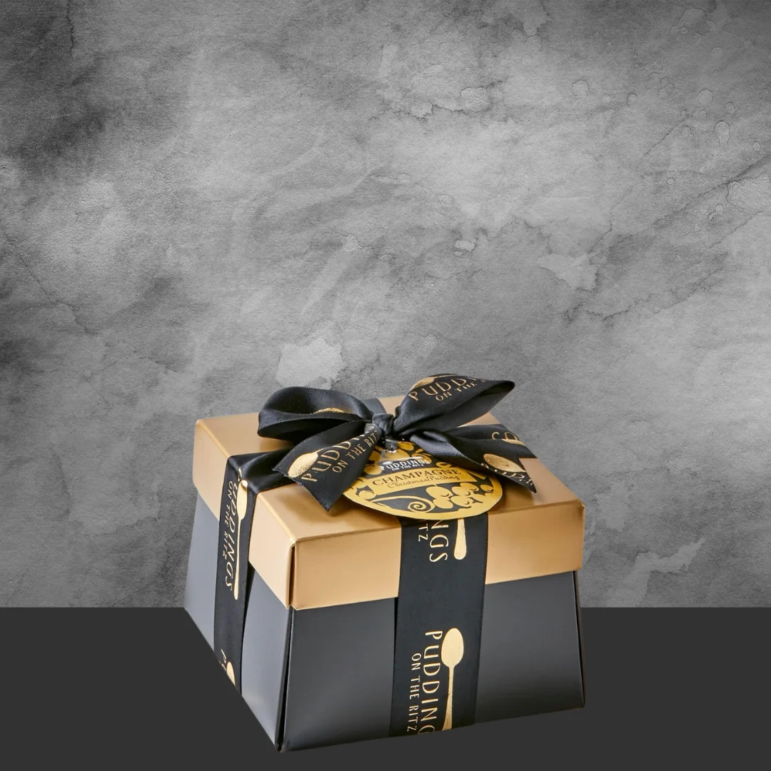 GOURMET MERCHANT French Champagne Christmas Pudding Presentation Pack 500G