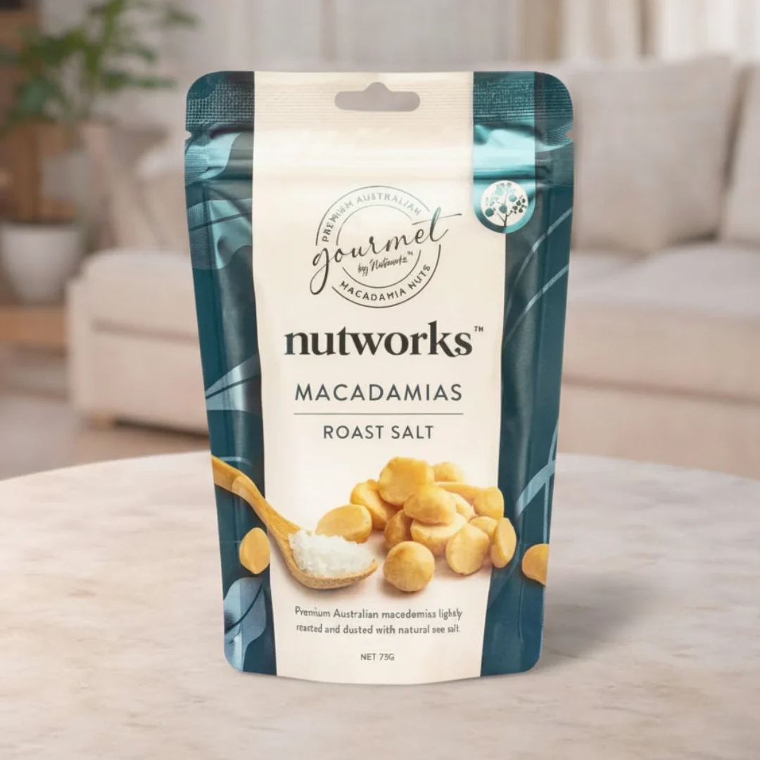 Gourmet by Nutworks Roast Salt Macadamias 75g