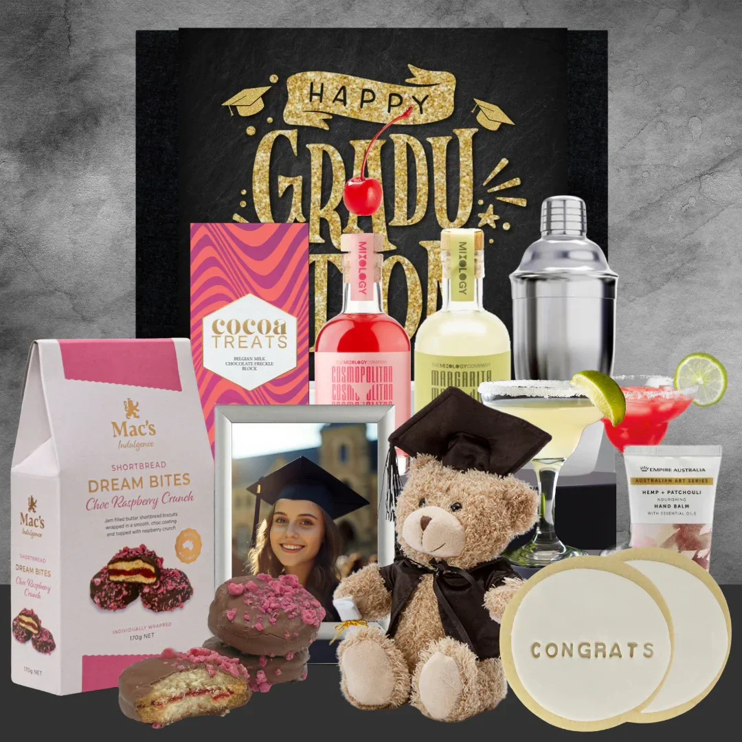 Graduate with Cocktails Hamper - Image 2