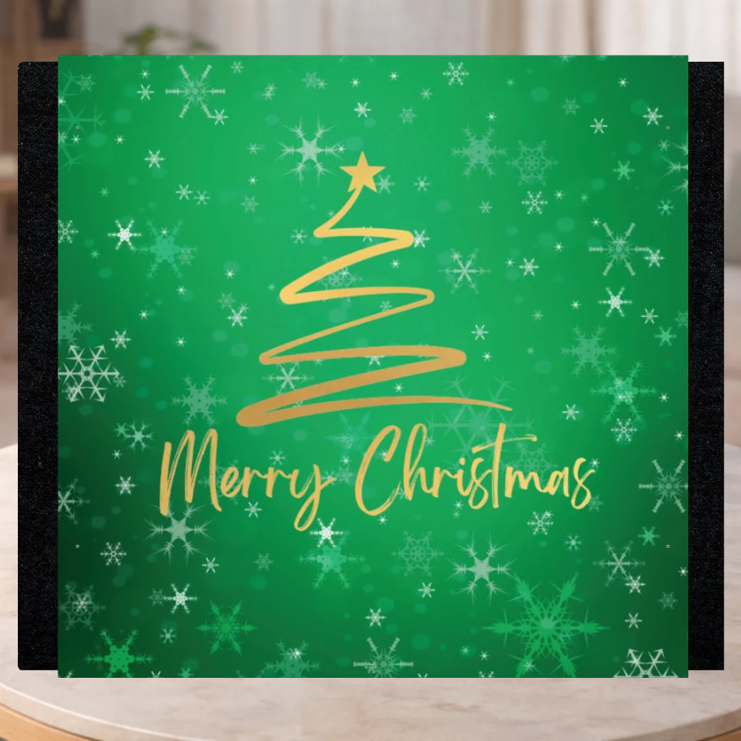 Green Merry Christmas Decorative Sleeve