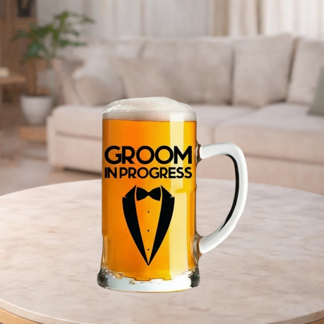 Groom in Progress Beer Stein