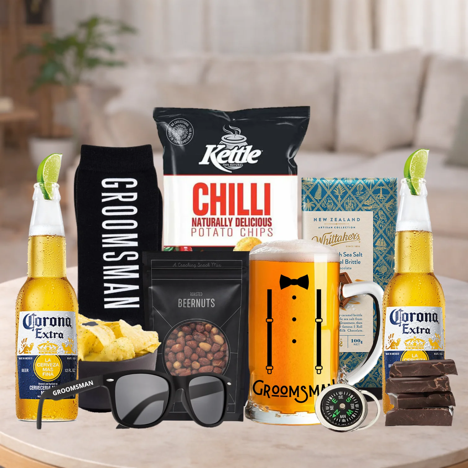 Groom's Crew Beer & Treats Hamper