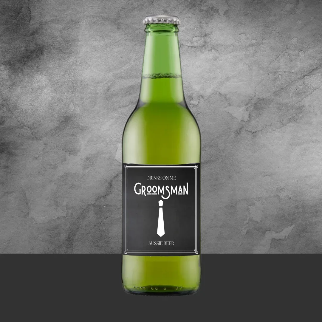 Groomsman Label Australian Beer 330ml - Image 2