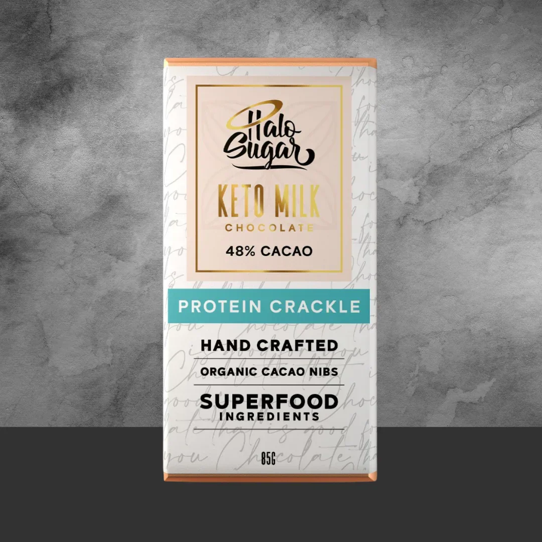Halo Sugar Protein Crackle Milk Chocolate 85g - Image 2