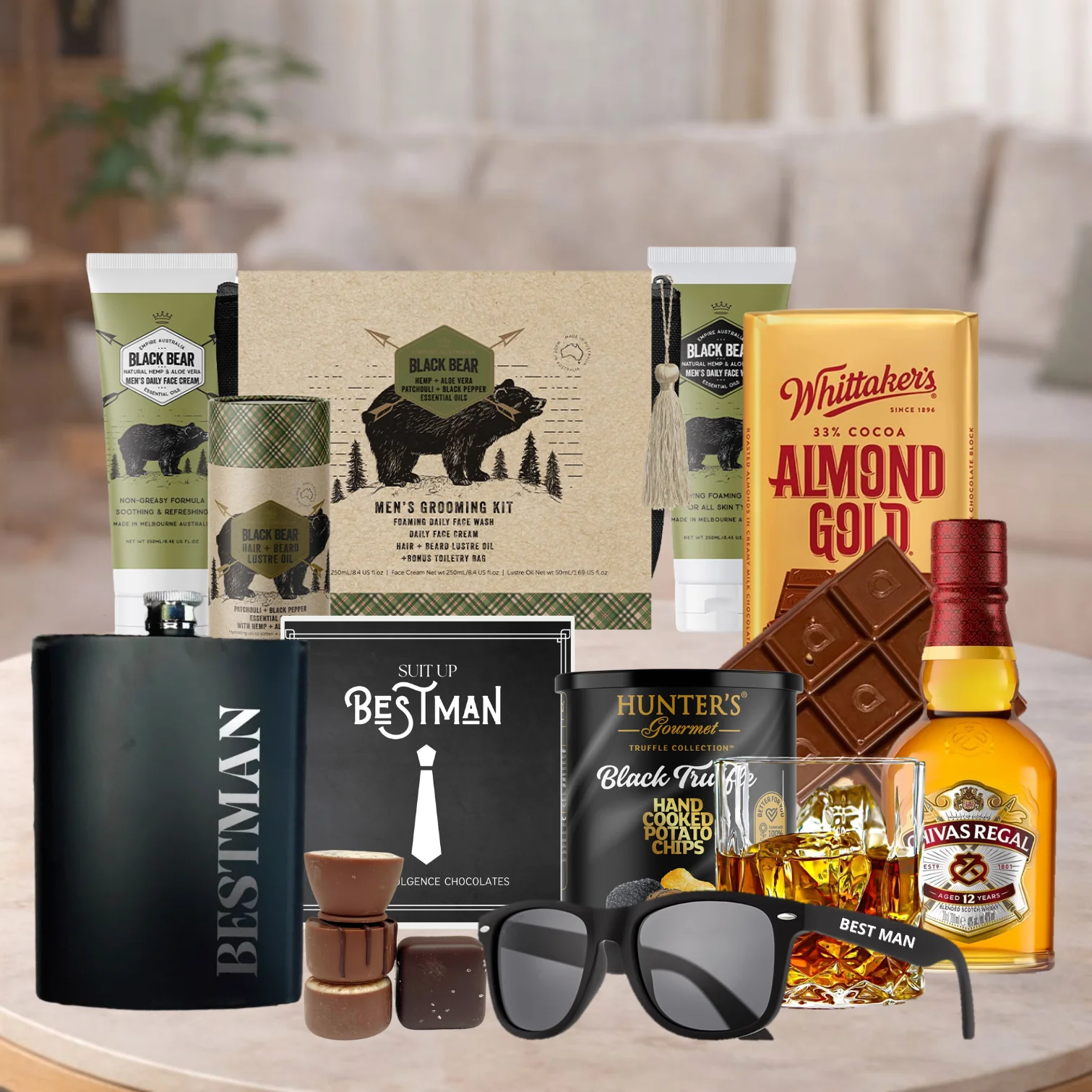 Handsome Best Man & Whisky Hamper