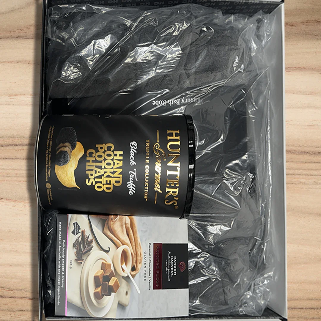 Happy 100th Plush Bathrobe & Snacks Hamper - Image 4