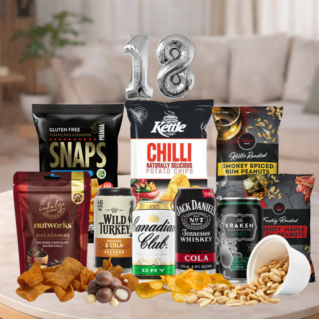 Happy 18th Whisky & Rum Mixers Pack
