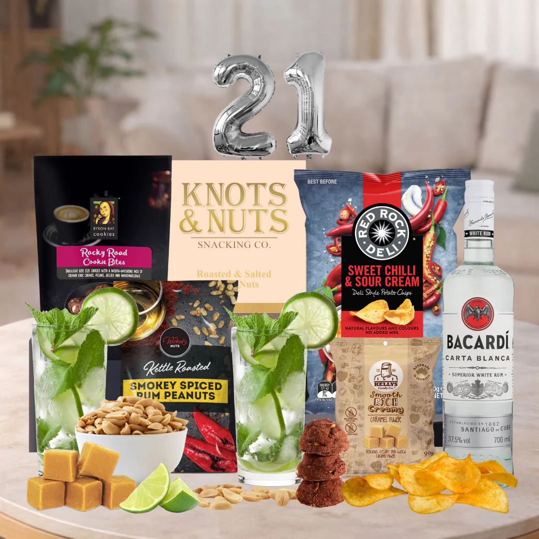 Happy 21st Bacardi Rum & Treats