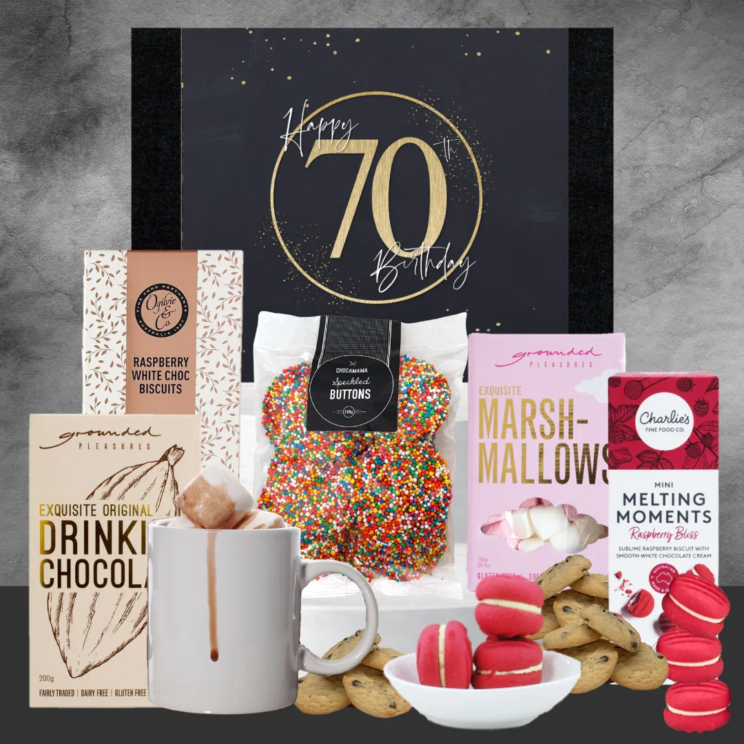 Happy 70th Deluxe Hot Chocolate Hamper - Image 3