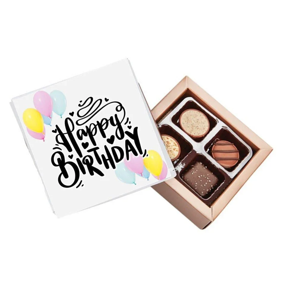 Happy Birthday Balloon Pure Indulgence Choc Box 40g - Image 2