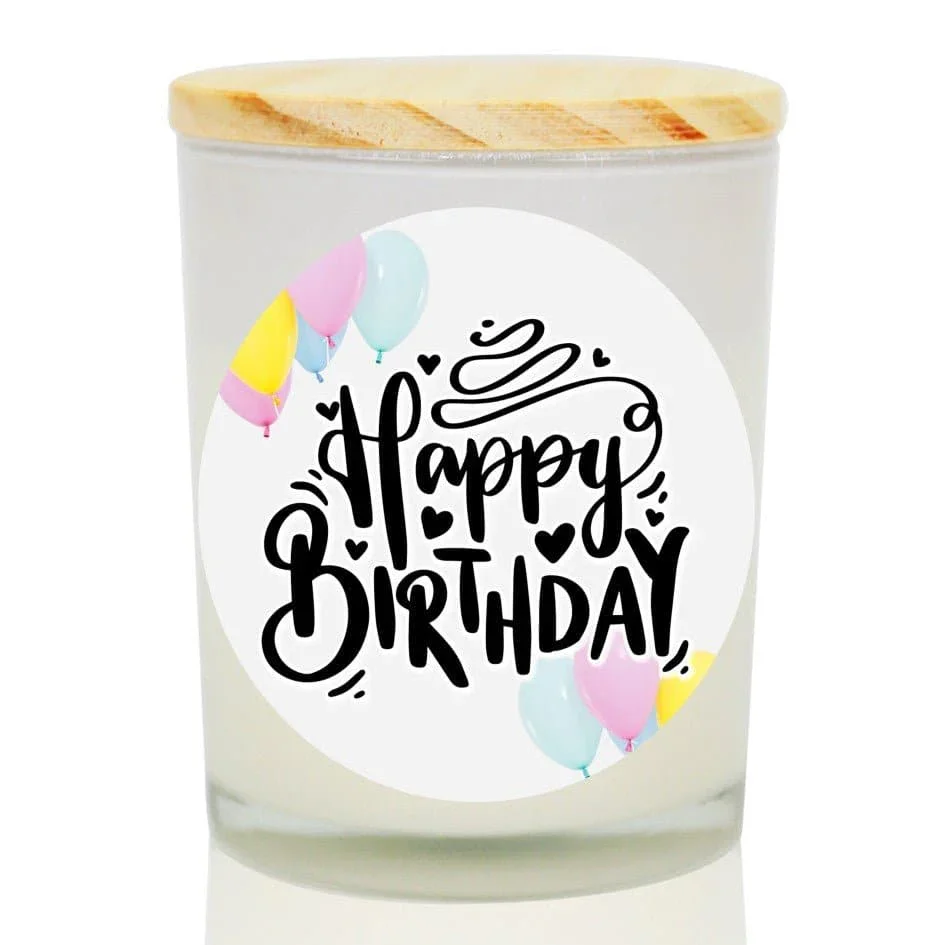 Happy Birthday Balloon Soy Candle
