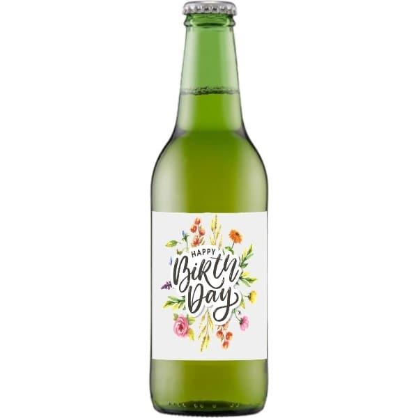 Happy Birthday Flowers Beer 330ml
