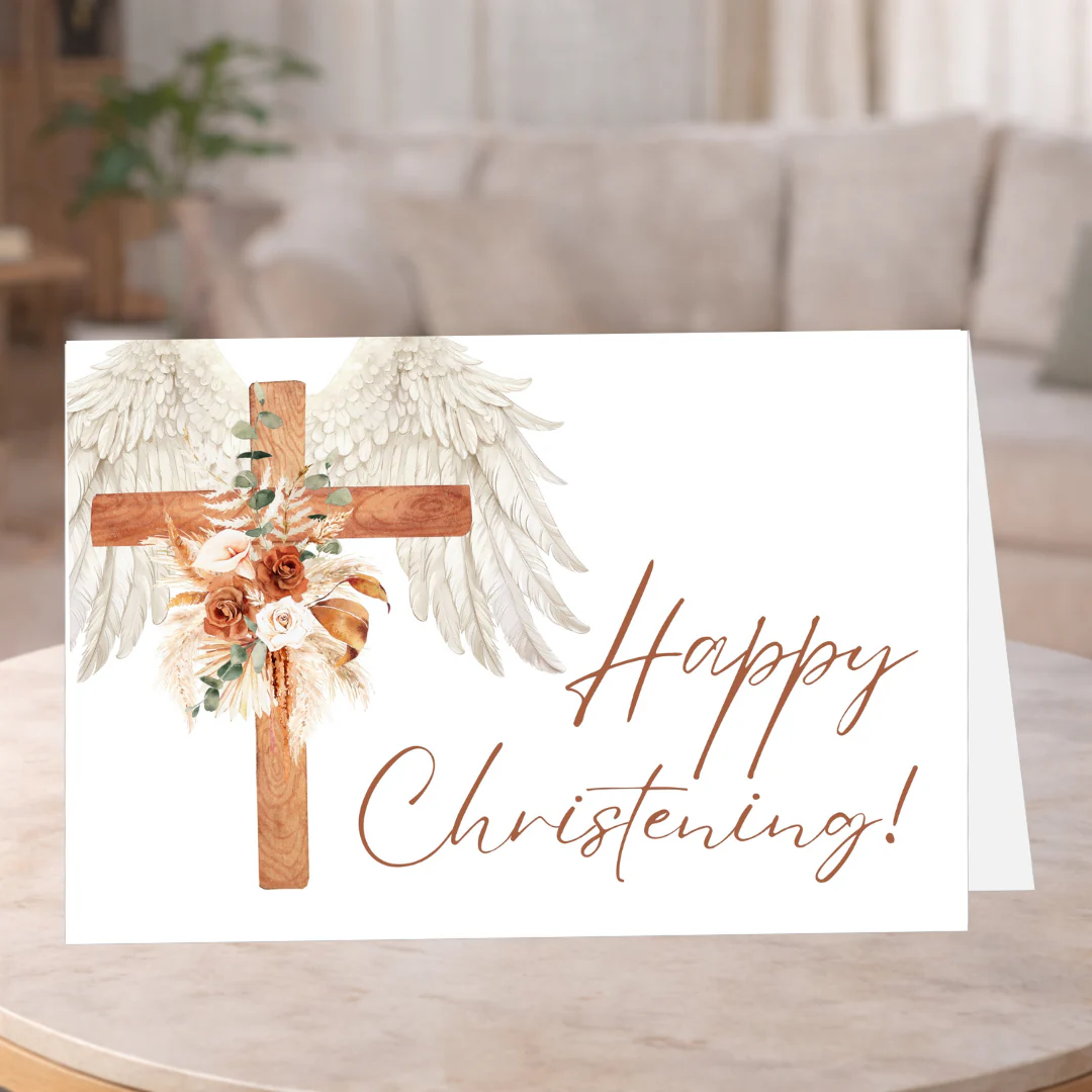 Happy Christening greeting card