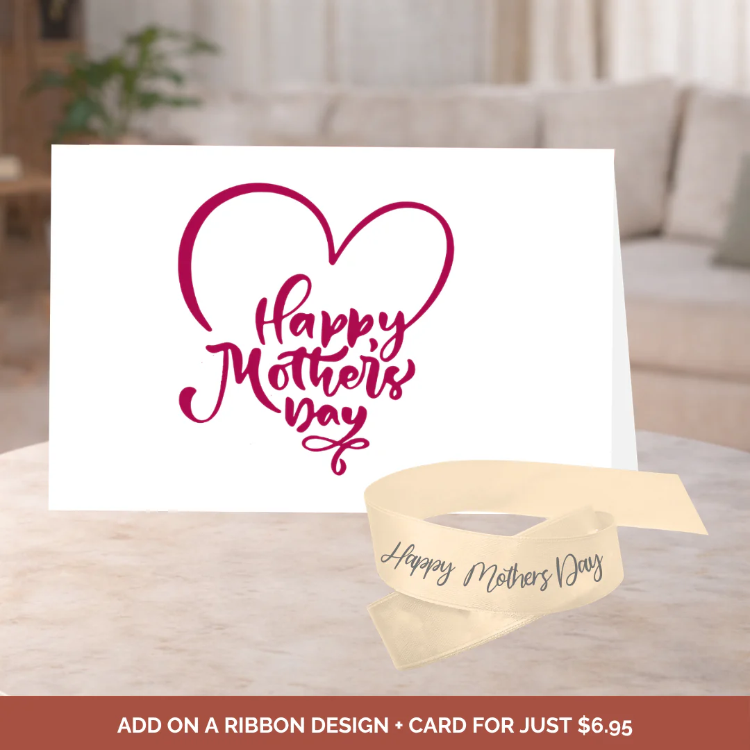 Happy Mothers Day  Ribbon Gold & Silver