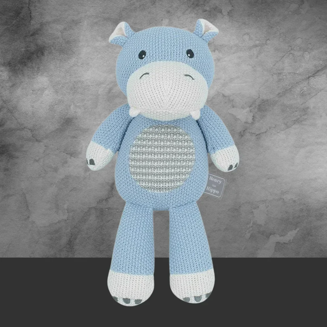 Henry the Hippo Knitted Toy - Image 2