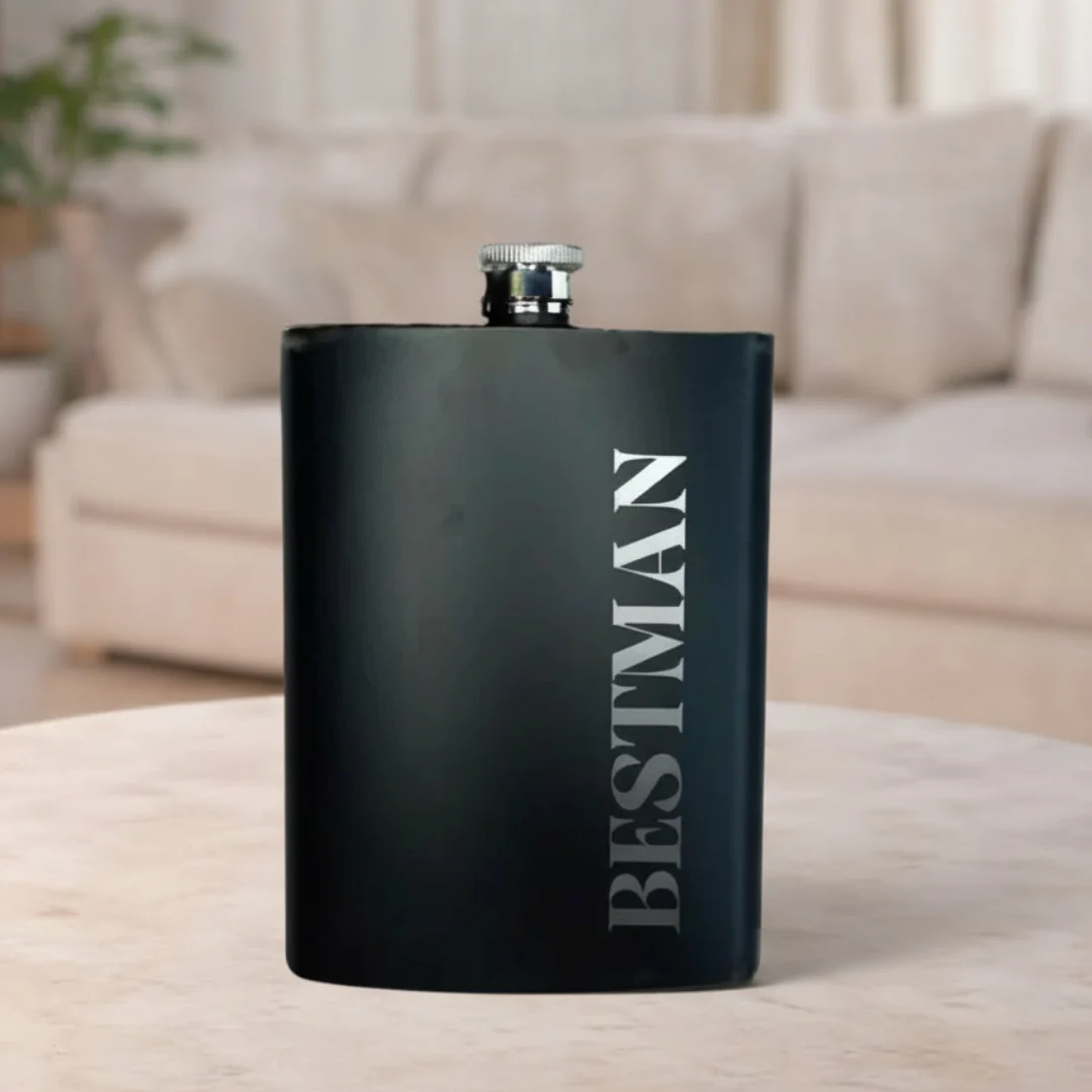 Hip Flask Best Man Stainless Steel 200ml