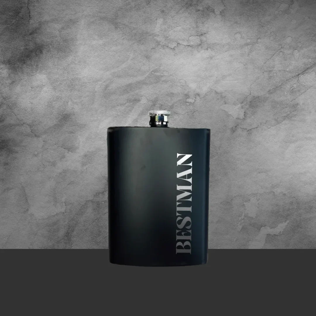 Hip Flask Best Man Stainless Steel 200ml - Image 2