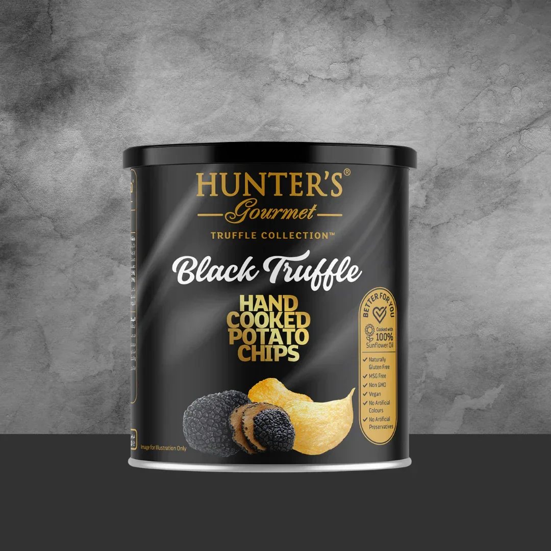 Hunter's Gourmet Black Truffle Potato Chips 40g - Image 2
