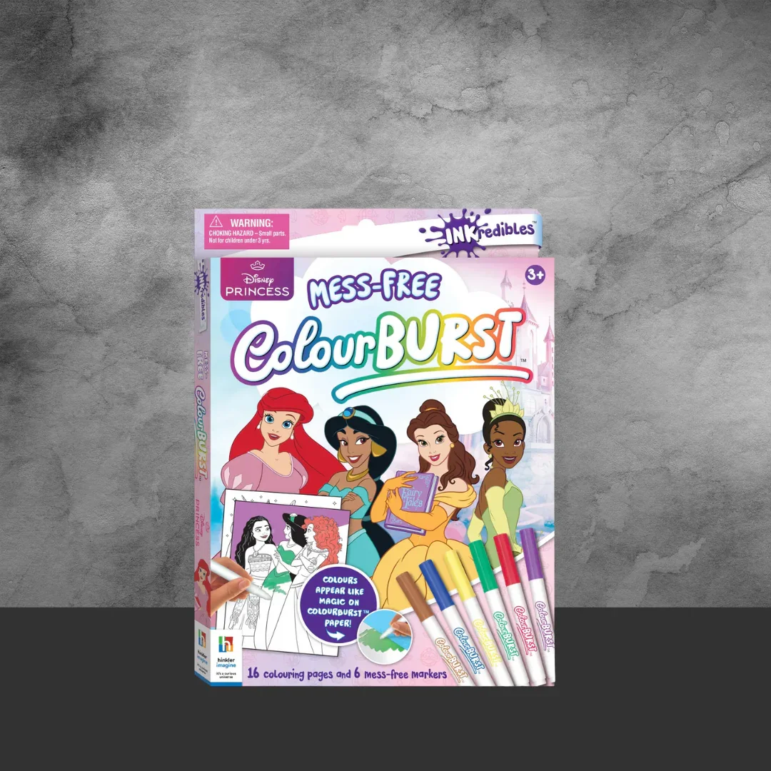 Inkredibles Colour Burst Disney Princess Colouring Book - Image 2
