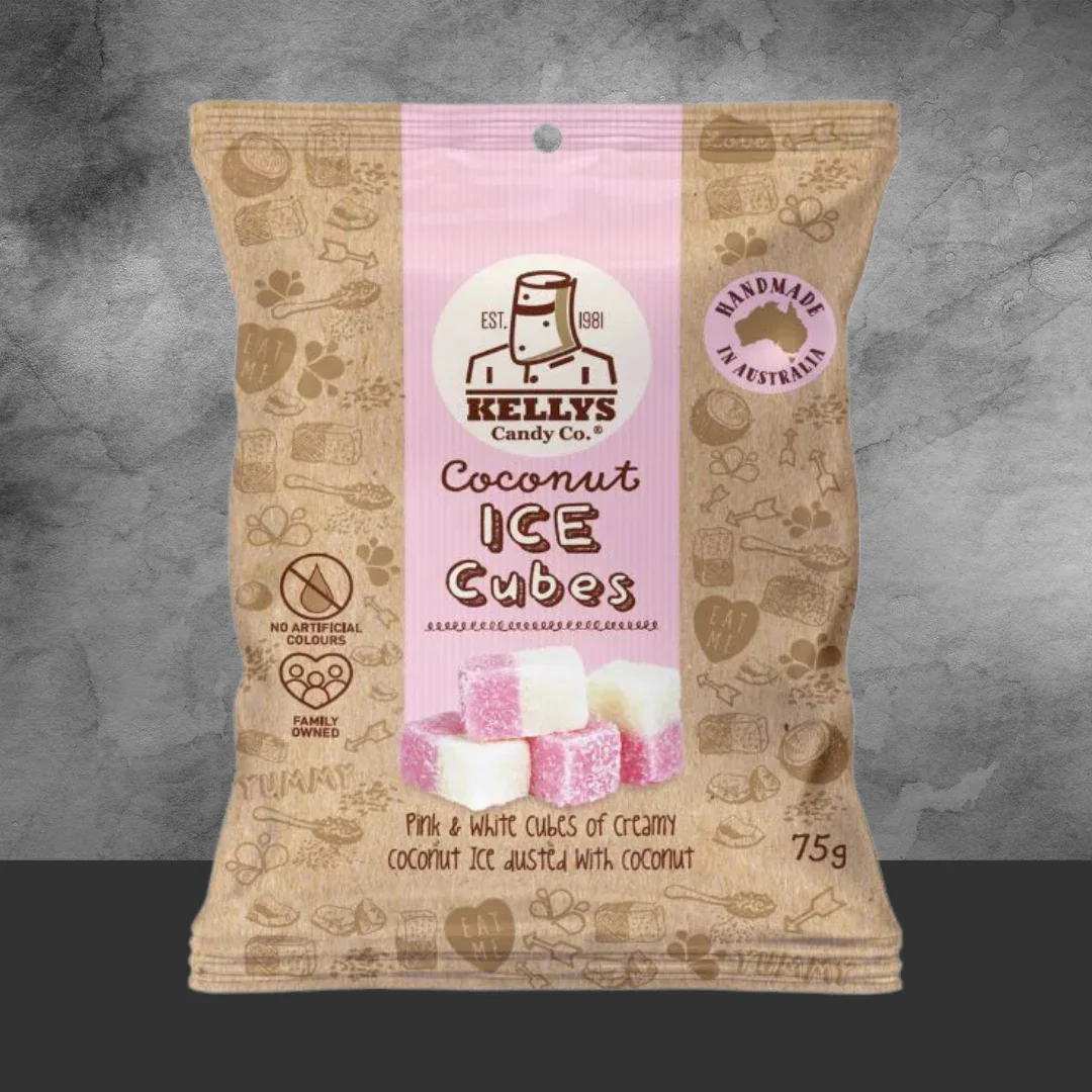 Kelly's Candy Co Coconut Ice Cubes 90g - Image 2
