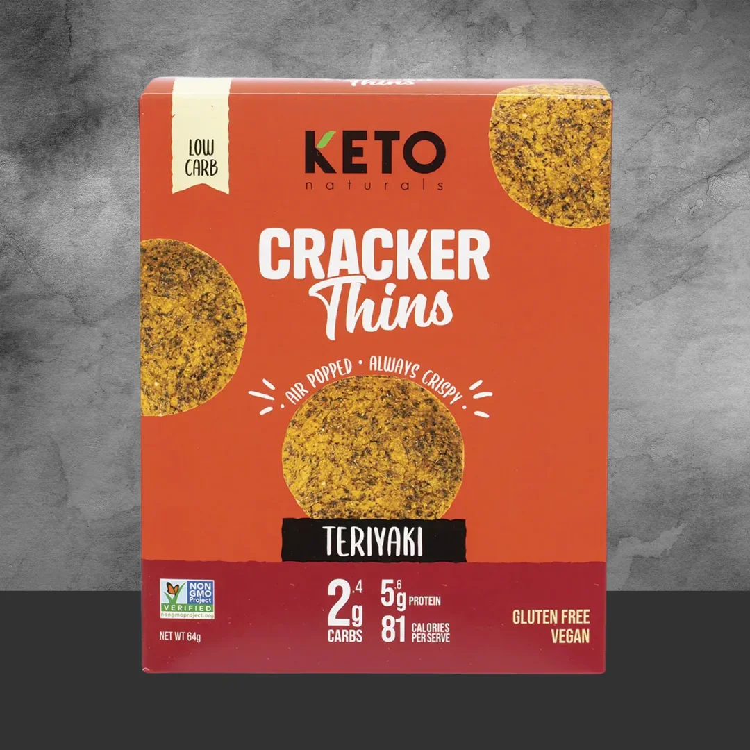 Keto Naturals Teriyaki Cracker Thins 64g