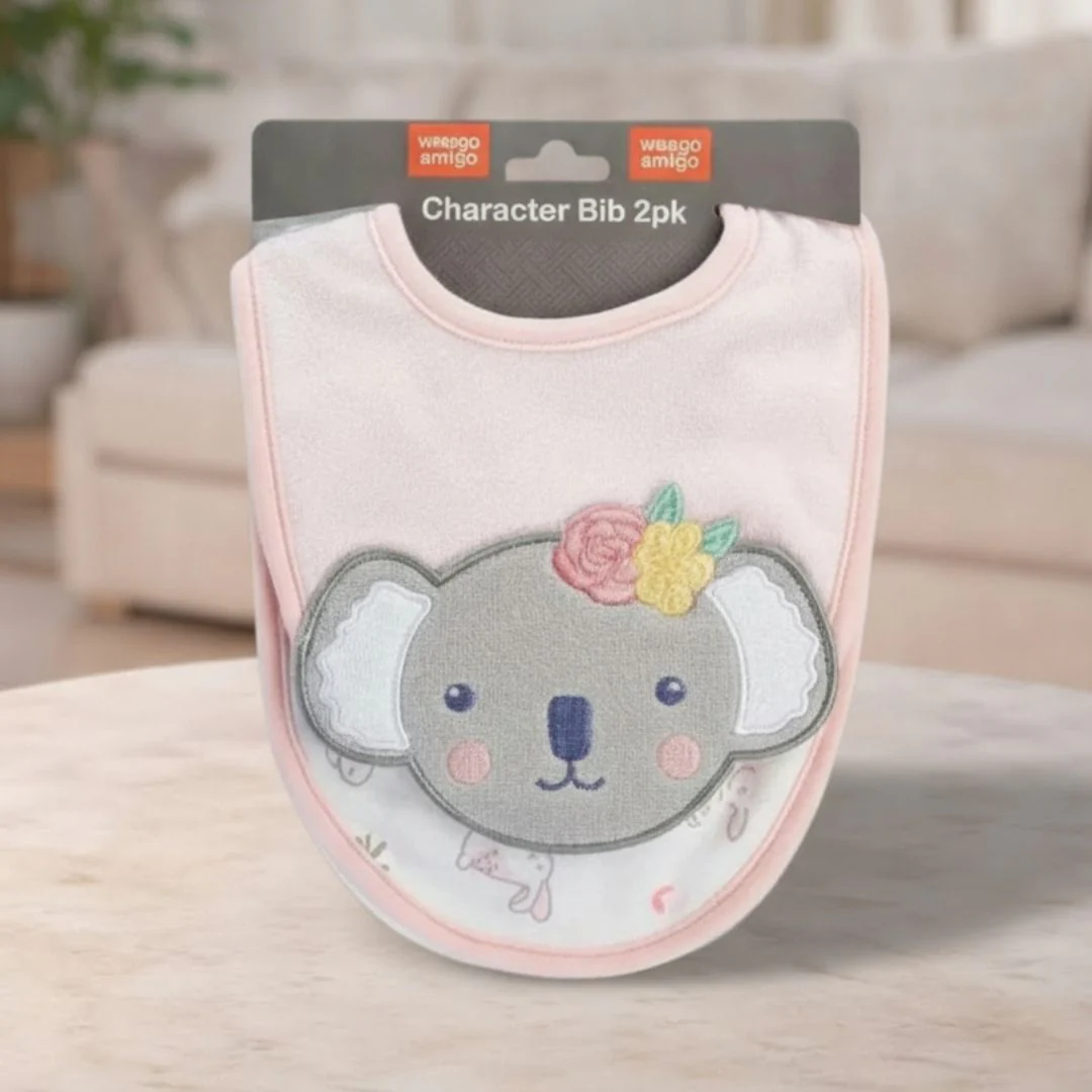Kimmy Koala Weegoamigo Character Bib 2pk