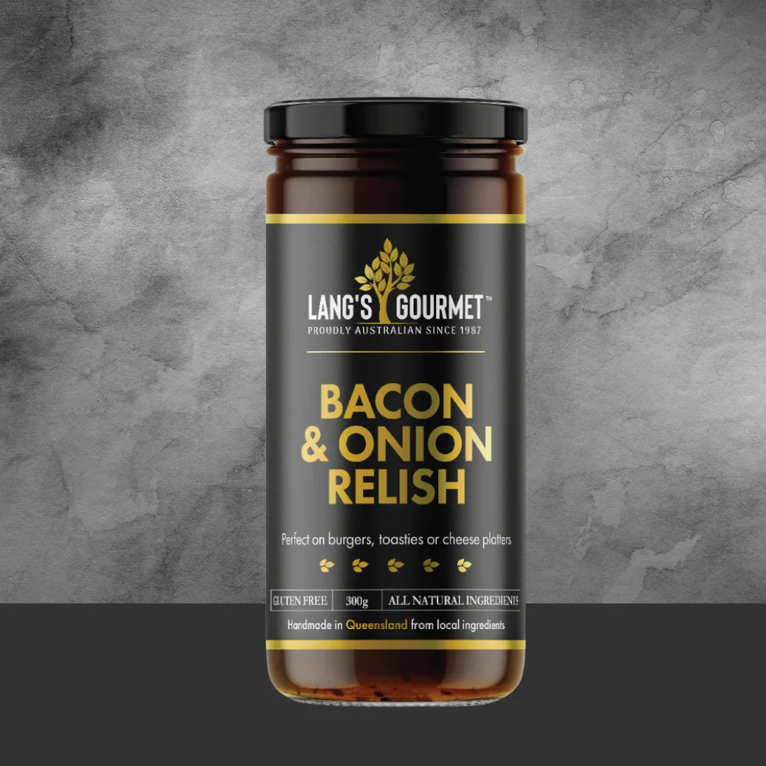 Lang's Gourmet Bacon and Onion Relish 300g - Image 2