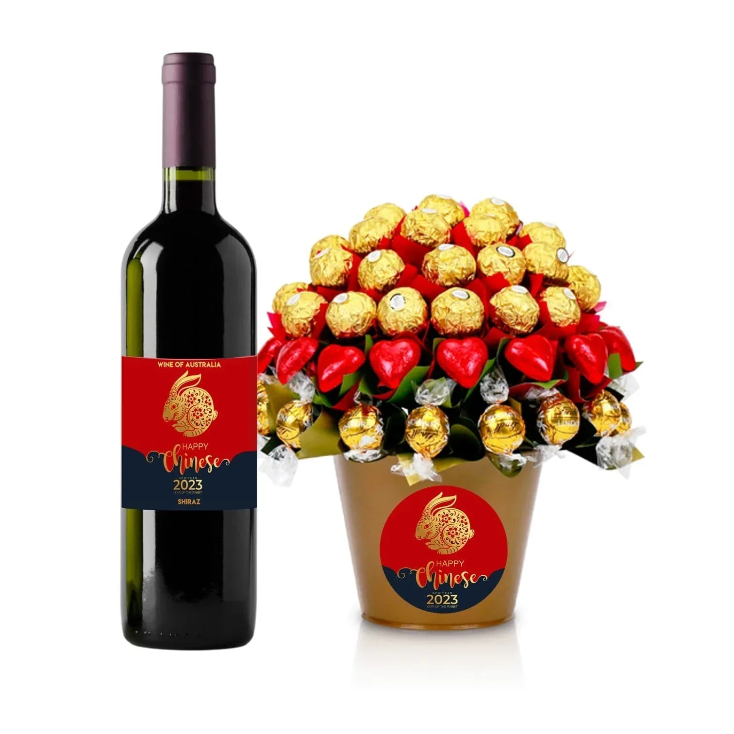 Lunar Year Ferrero & Wine Choice Chocolate Bouquet - Image 3