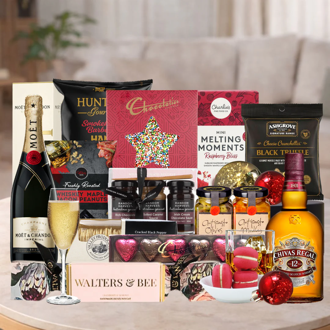 Luxury Moet & Whiskey Christmas Hamper